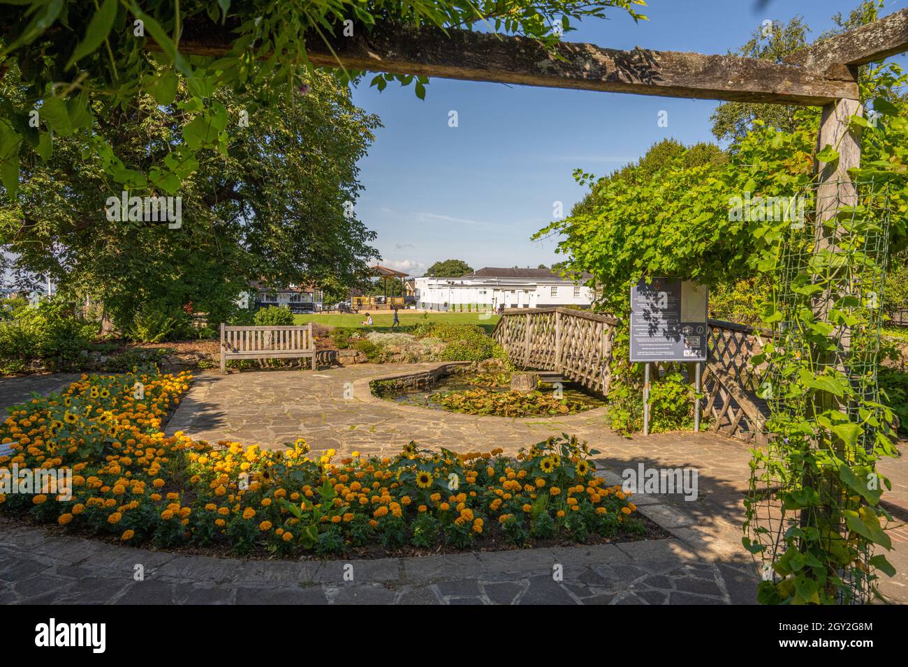 Vine Gardens at Sevenoakes cricket Club, Sevenoakes kent. Stock Photo