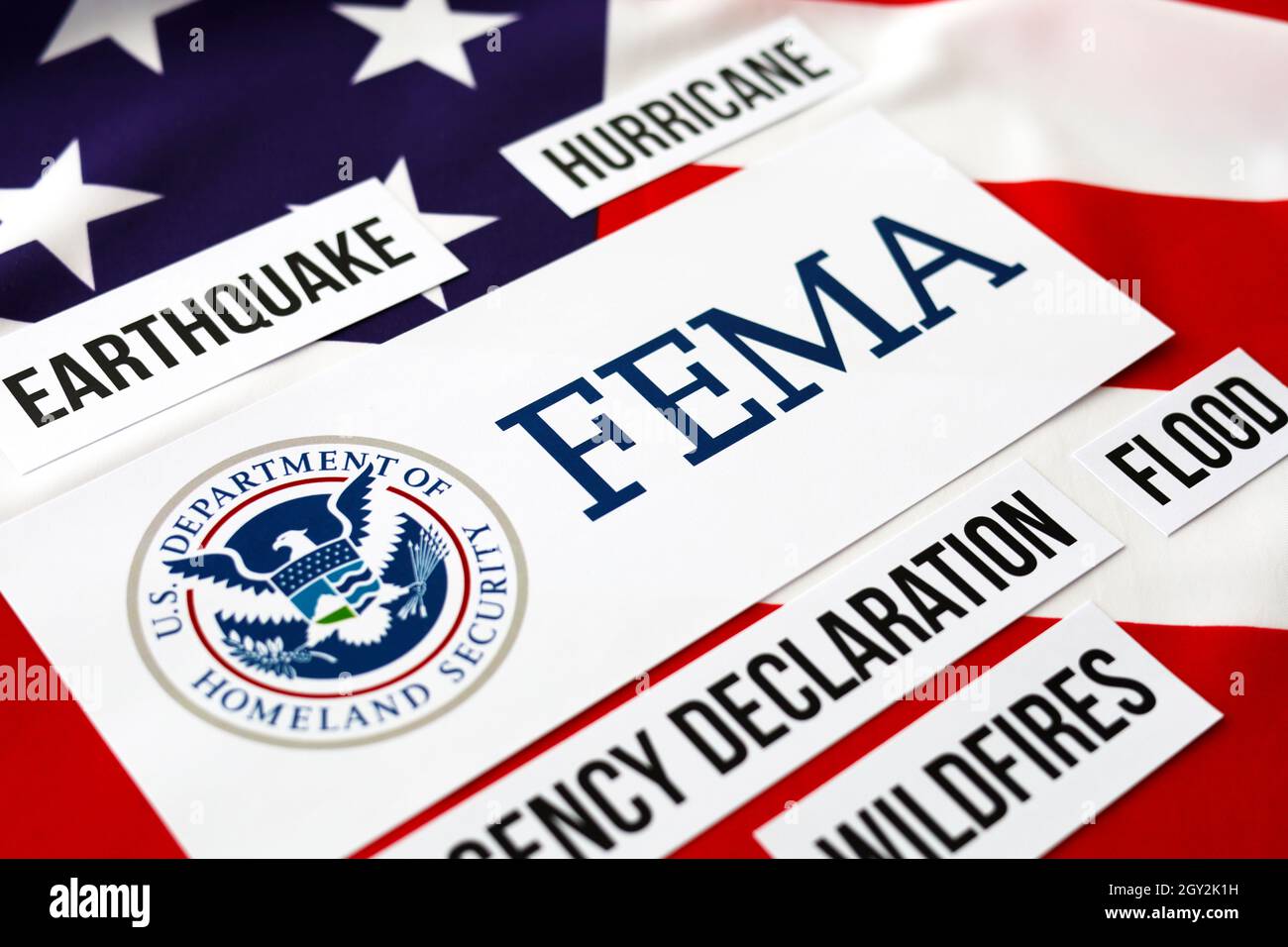 FEMA Federal Emergency Management Agency Government Management Stock Photo
