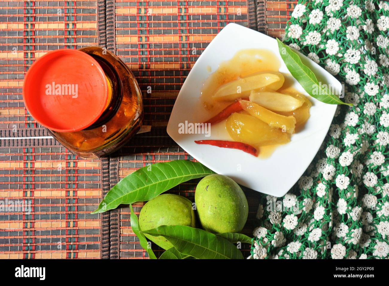 Mango pickle photographs Stock Photo