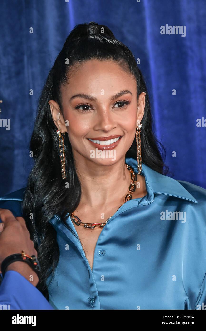 London, UK. 06th Oct, 2021. Alesha Dixon attended 'The Harder They Fall' Opening Night Gala - 65th BFI London Film Festival, Southbank Centre, London, UK. 6 October 2021. Credit: Picture Capital/Alamy Live News Stock Photo