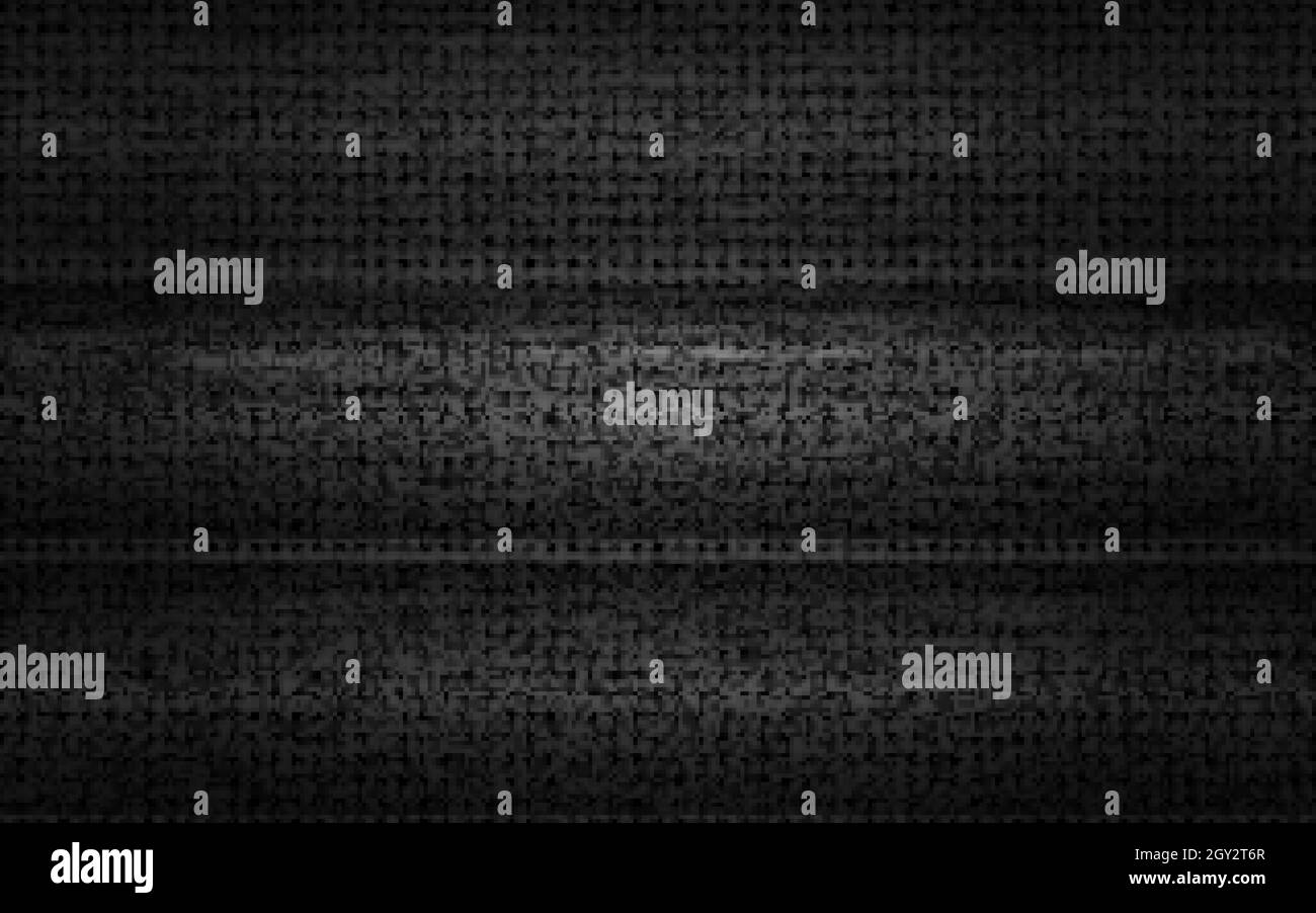 Glitch no signal. Retro TV noise effect. Old video error. White and black distortions. Analog bad signal. Vintage VHS video texture. Vector Stock Vector