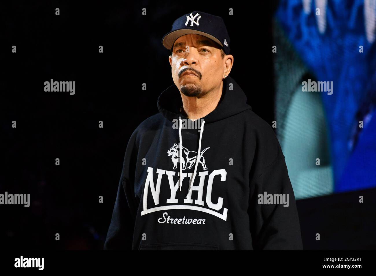 Ice T performs at 2021 Global Citizen Live: New York on September 25, 2021 at Central Park in New York City. Stock Photo