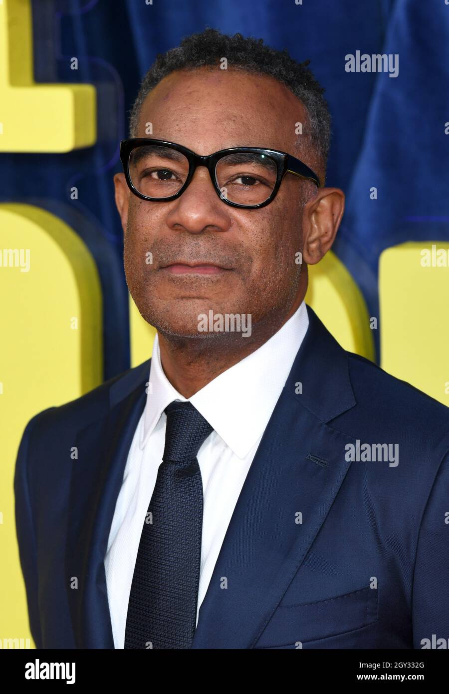 London, UK. October 6th, 2021, London, UK James Lassiter arriving at The Harder They Fall World Premiere, the opening night film of the BFI London Film Festival, held at The Royal Festival Hall. Credit: Doug Peters/EMPICS/Alamy Live News Stock Photo