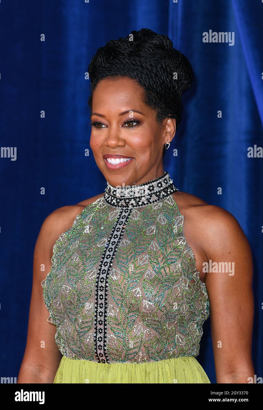 London, UK. October 6th, 2021, London, UK Regina King arriving at The Harder They Fall World Premiere, the opening night film of the BFI London Film Festival, held at The Royal Festival Hall. Credit: Doug Peters/EMPICS Stock Photo