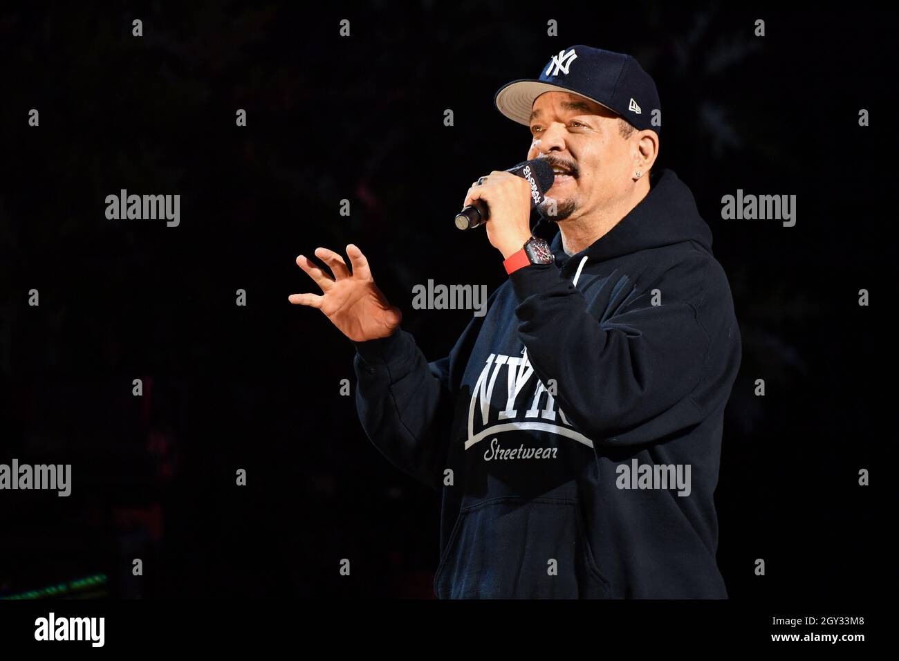 Ice T performs at 2021 Global Citizen Live: New York on September 25, 2021 at Central Park in New York City. Stock Photo