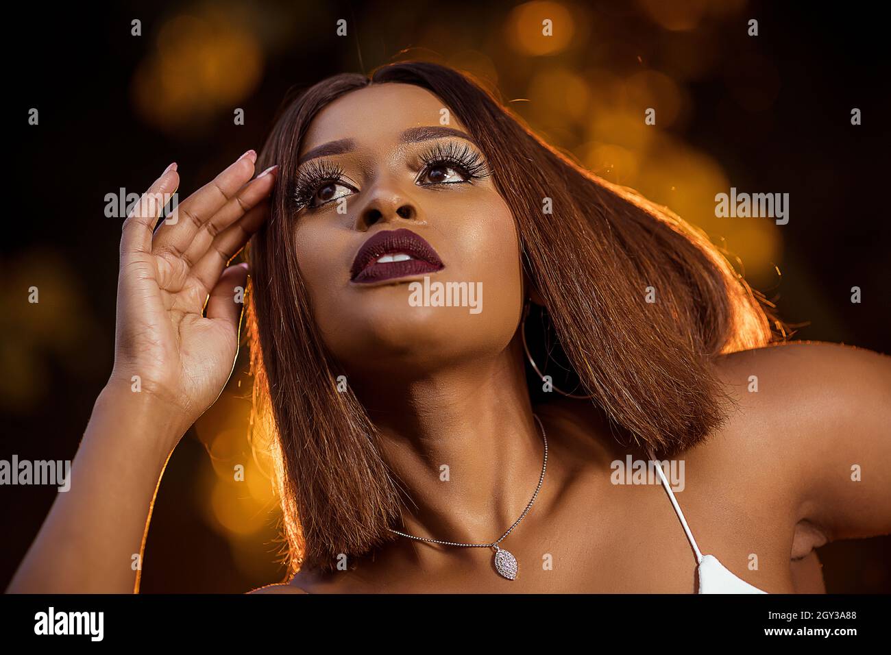 Portraits Images of the young Kenyan Lady Stock Photo Alamy
