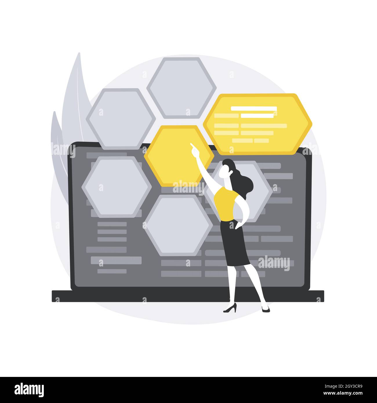 PHP and MySql development abstract concept vector illustration Stock ...