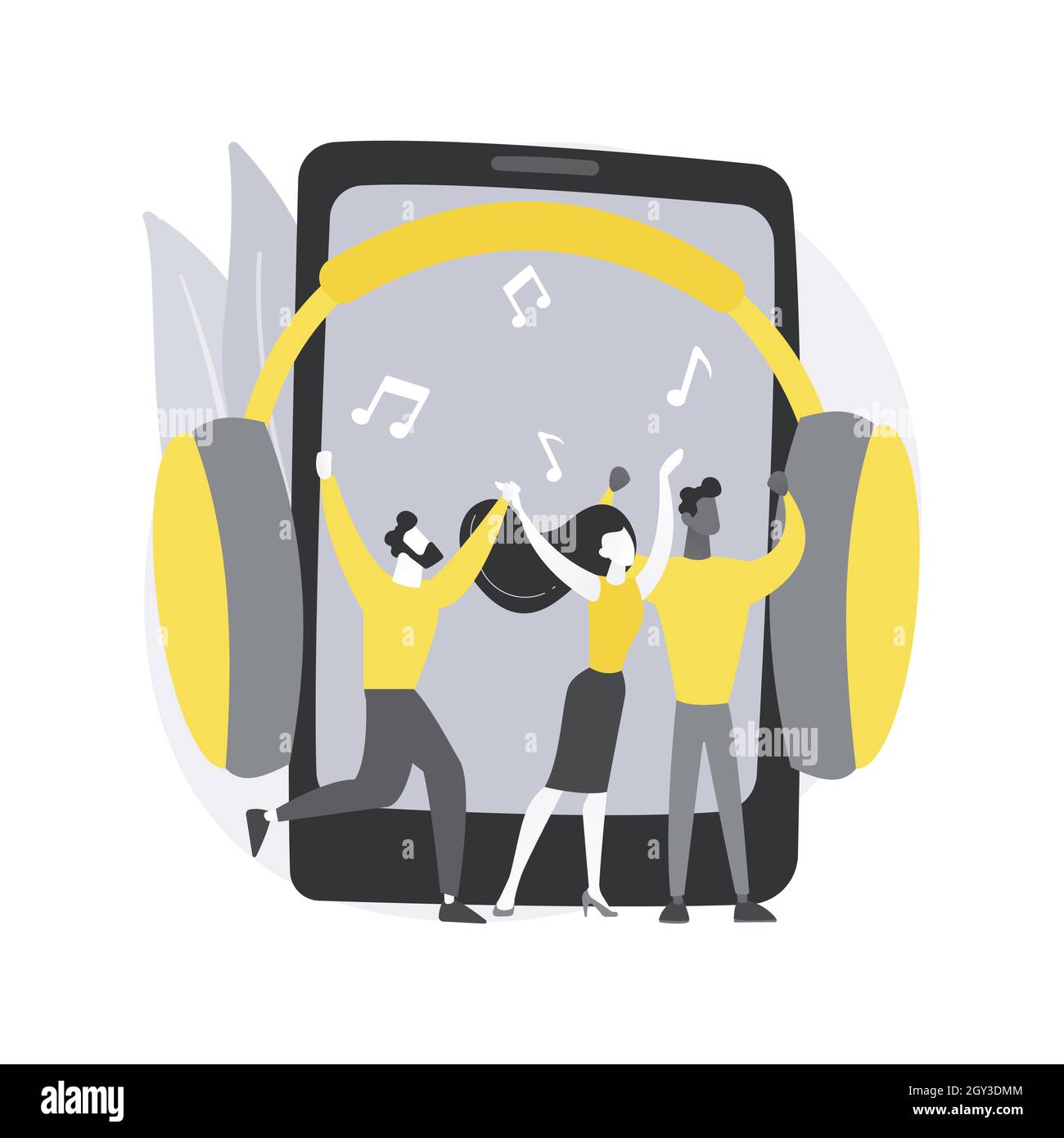 Music playback abstract concept vector illustration Stock Vector Image