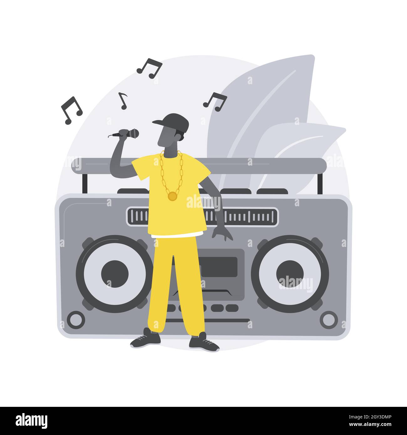 Hiphop music abstract concept vector illustration Stock Vector Image