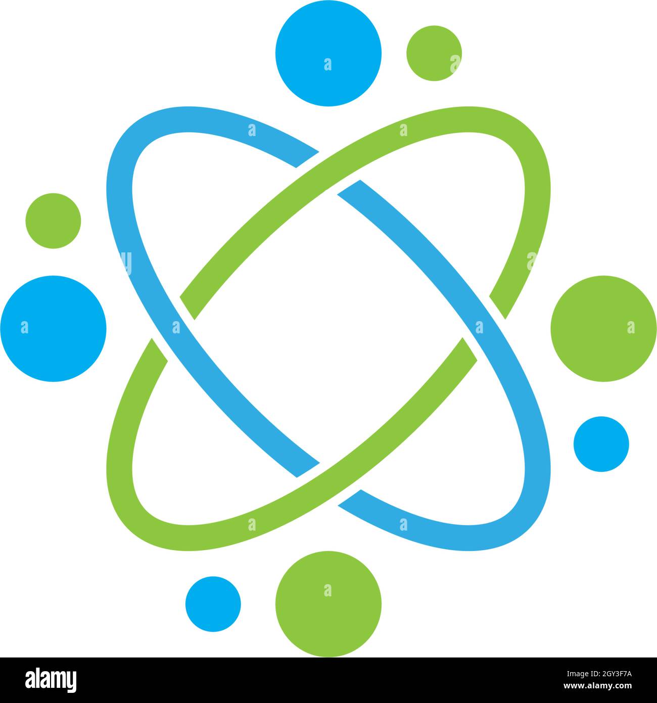 molecule logo vector icon template Stock Vector Image & Art - Alamy