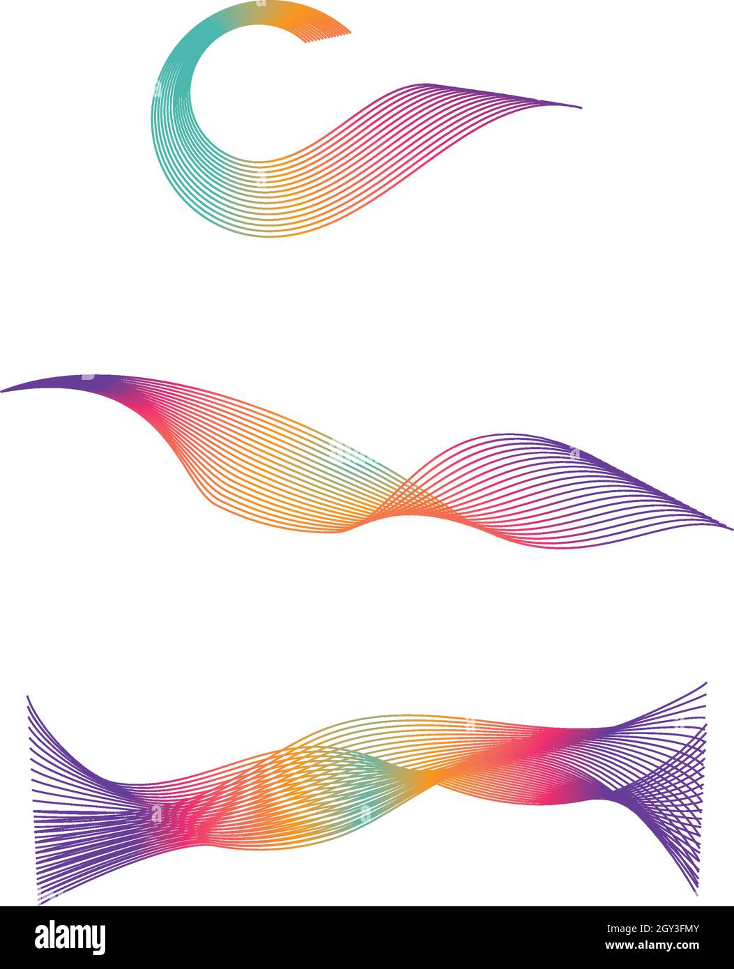sound wave ilustration logo vector icon template Stock Vector