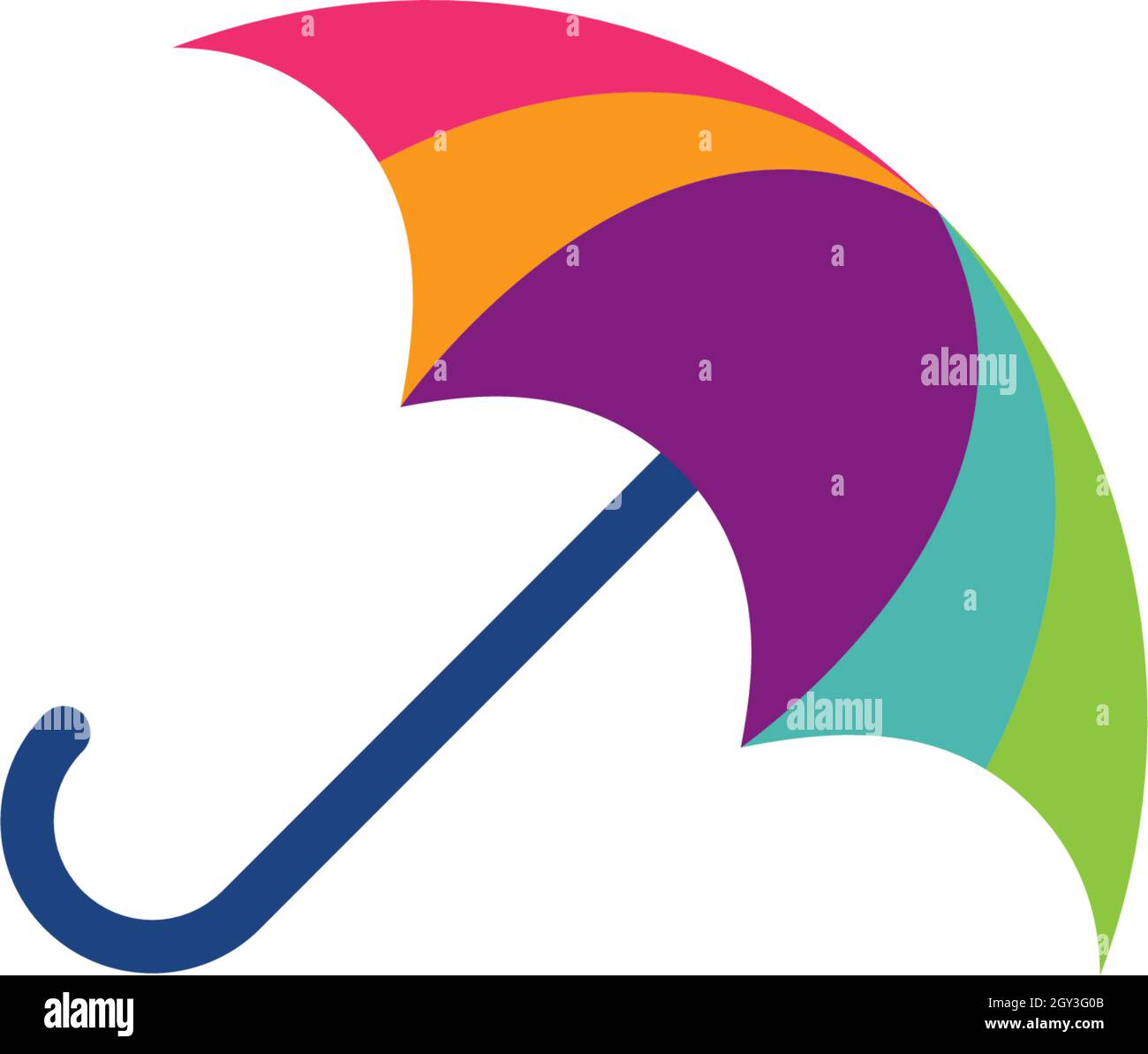 umbrella icon vector template Stock Vector