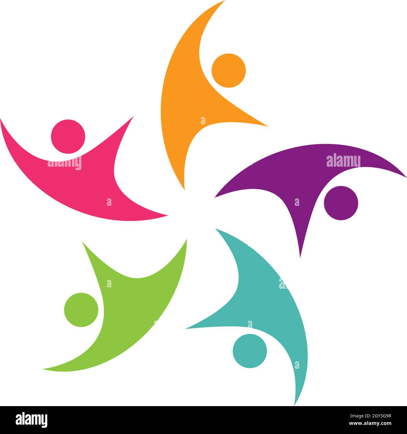 Community, network and social icon design template Stock Vector Image ...