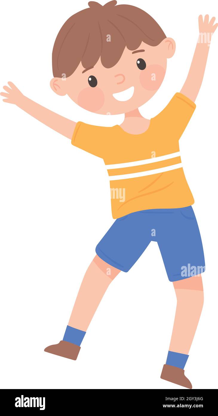 happy little boy Stock Vector Image & Art - Alamy