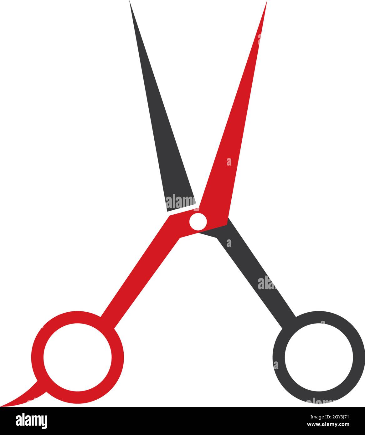 Scissor icon ilustration vector template Stock Vector