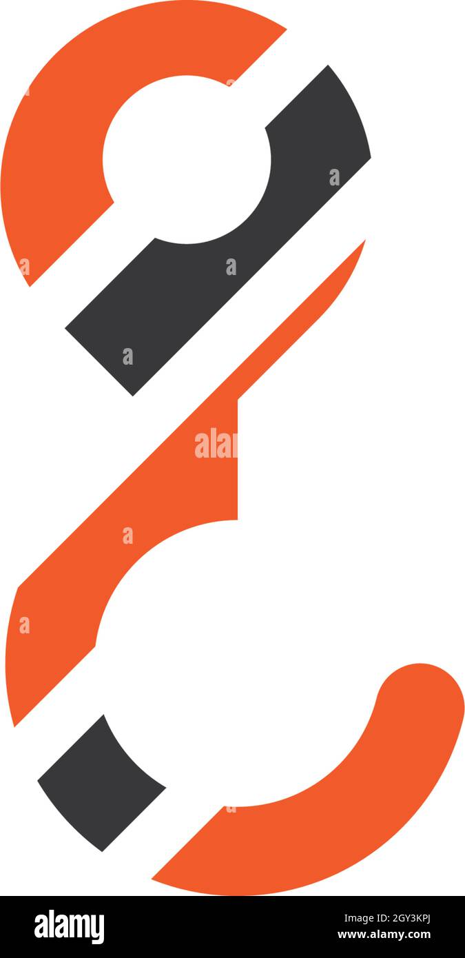 Crane hook logo vector template Stock Vector