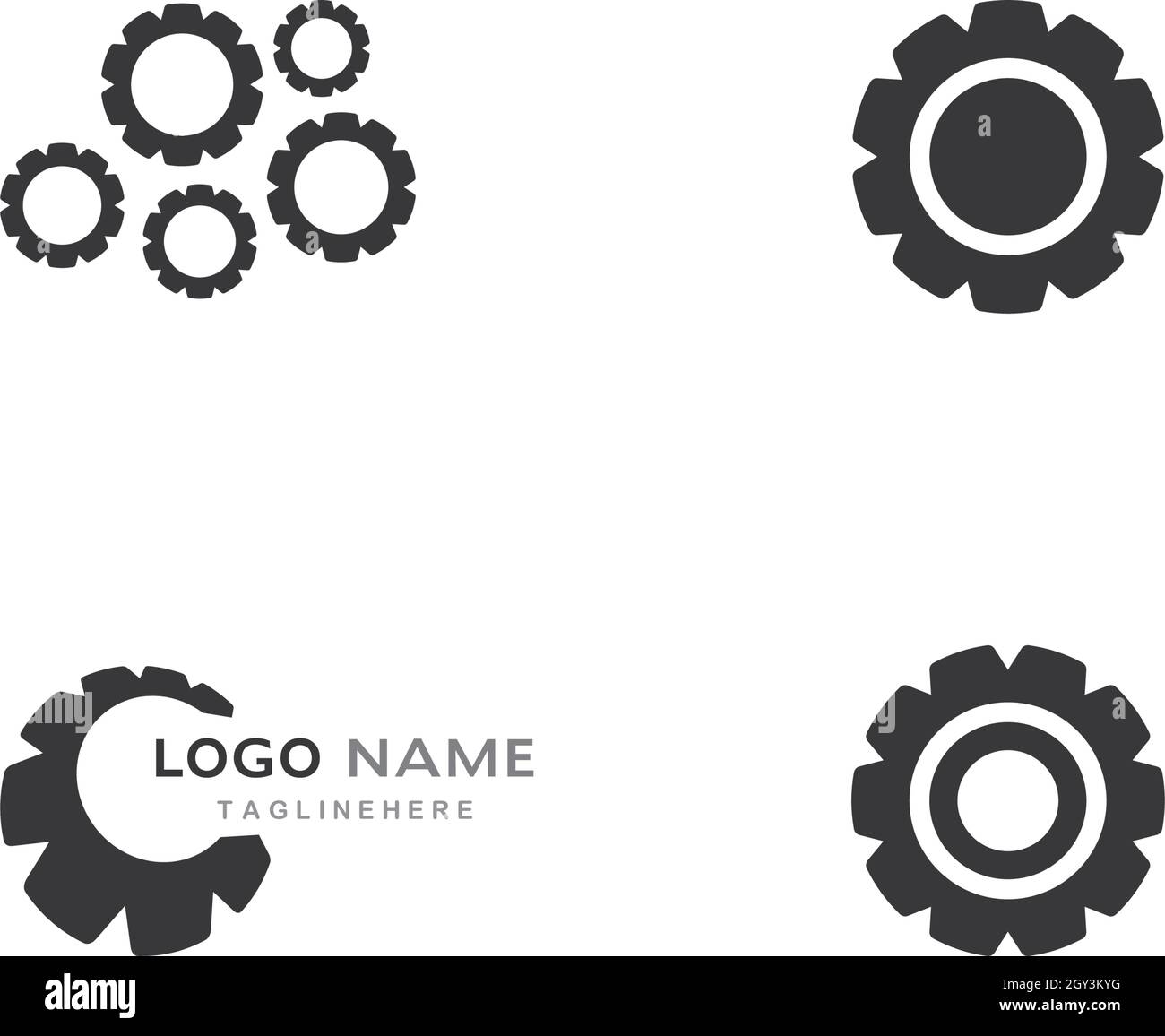 Gear Logo Template vector icon illustration design Stock Vector Image ...