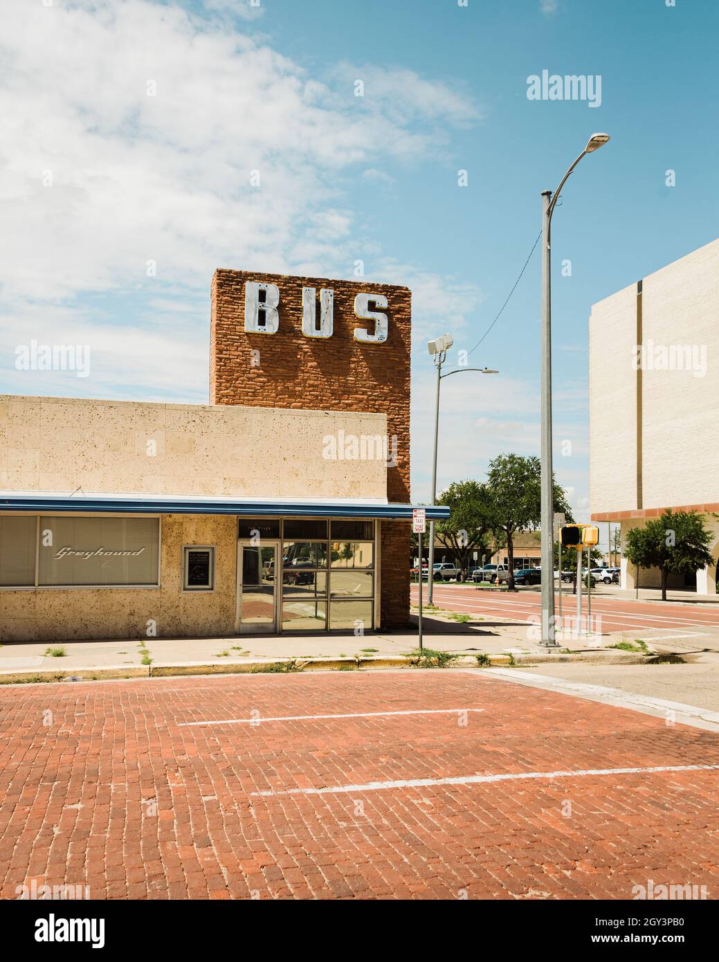 Greyhound Bus Station, in Amarillo, Texas Stock Photo Alamy