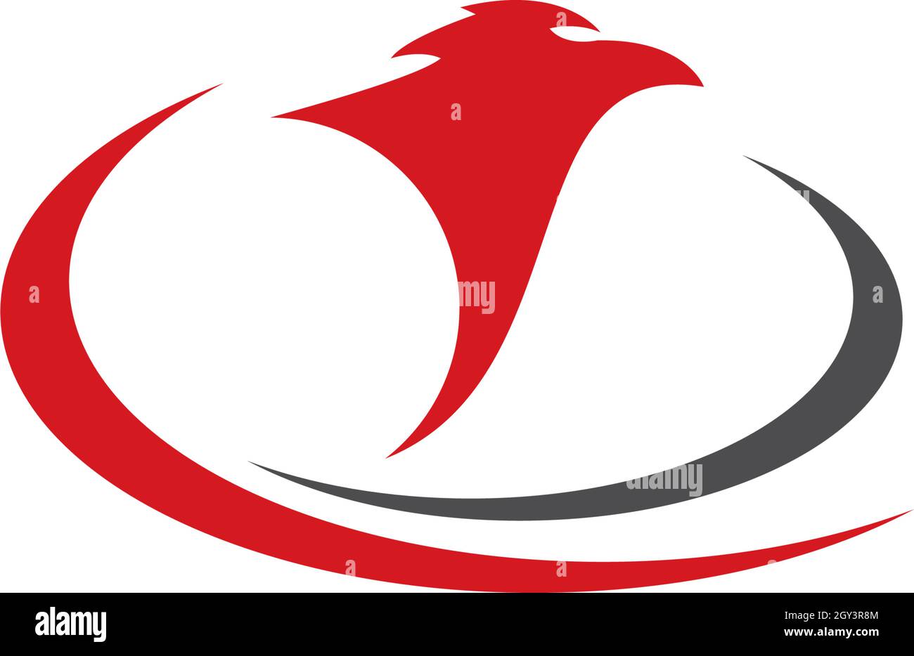 Falcon Eagle Bird Logo Template vector icon Stock Vector Image & Art ...