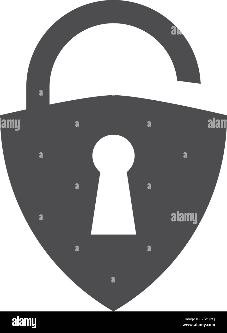 shield security Lock logo vector template Stock Vector