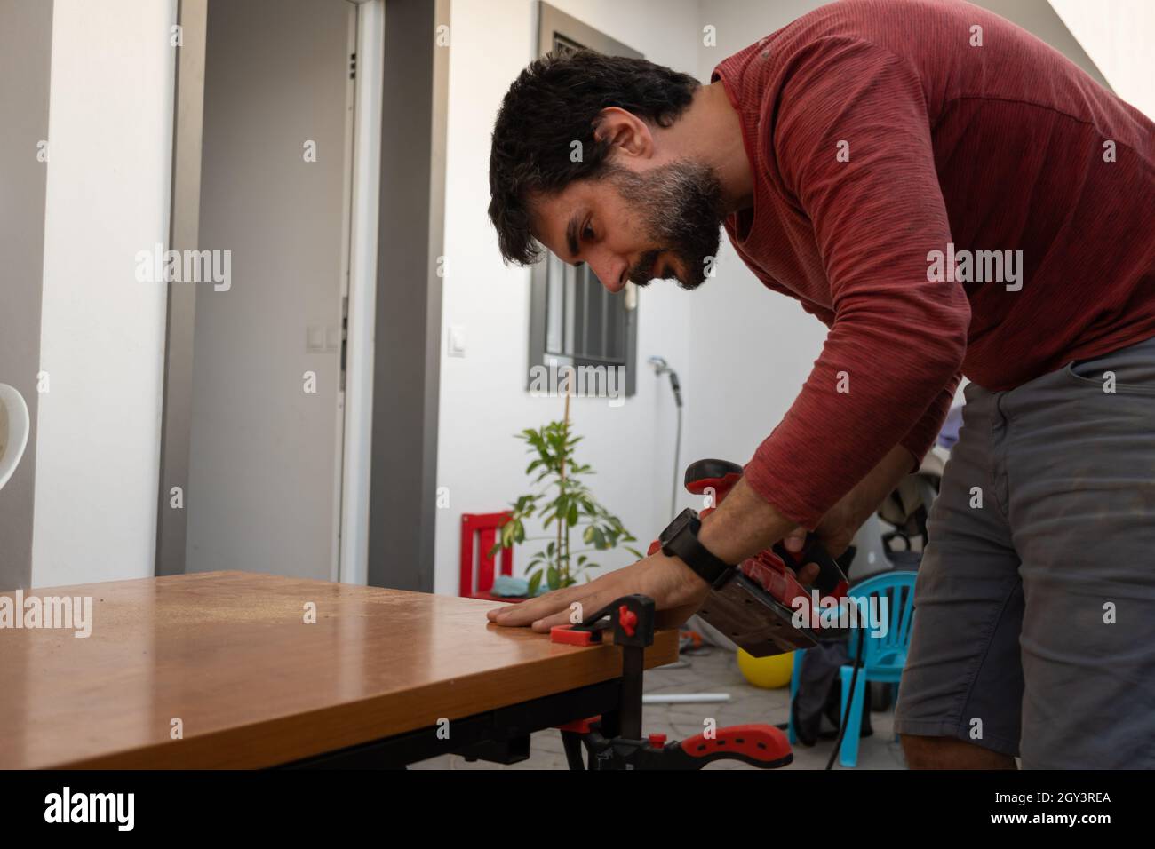 Man Use Power Man using power hi-res stock photography and images - Alamy