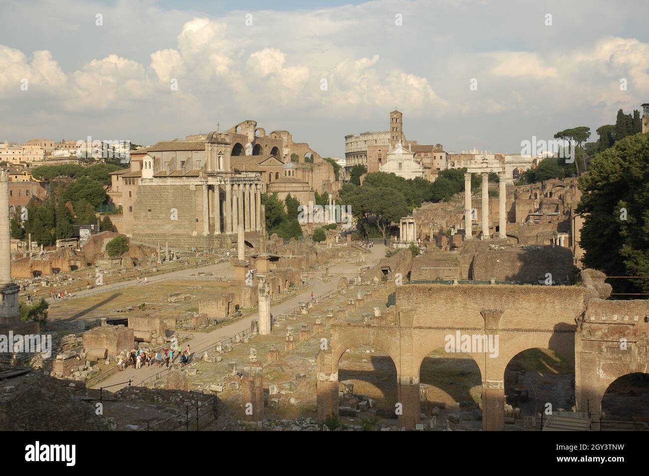 Forum Romanum italy ancient roman empire Stock Photo