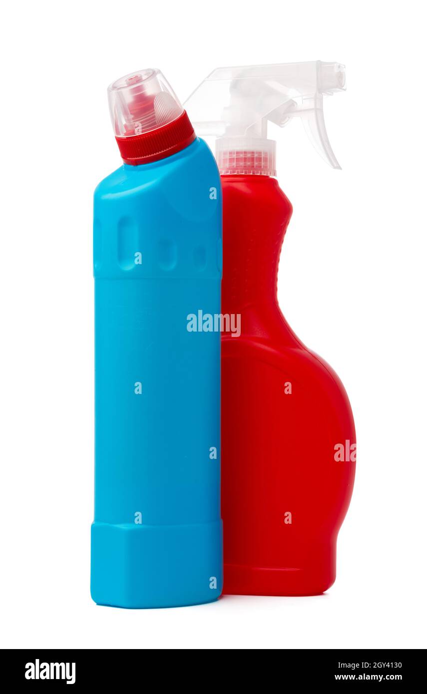 Plastic liquid detergent container on white background Stock Photo Alamy