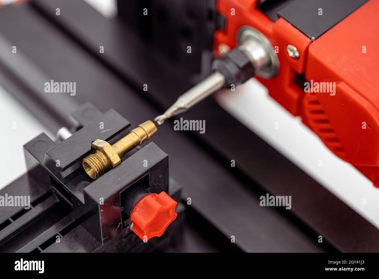 Small Diy Milling Machine for Modeling and Hobby Stock Photo - Image of ...