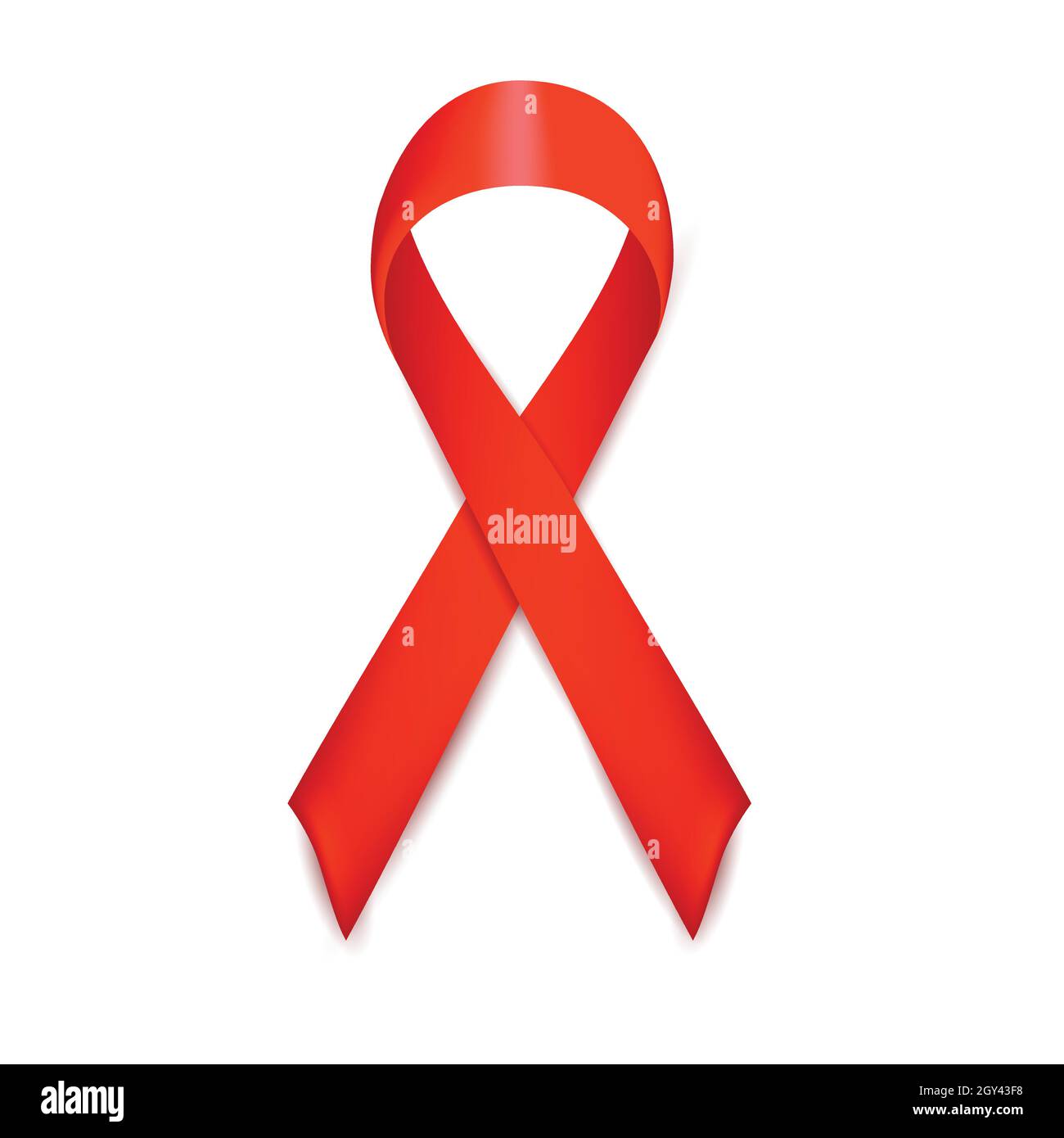 Redvector Ribbon Health Charity ribbon vector vectors hi-res stock photography and images - Alamy