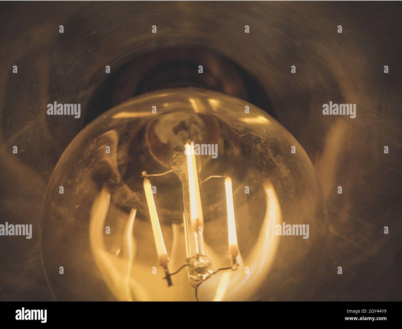 Inside electrical LED light bulb Stock Photo Alamy