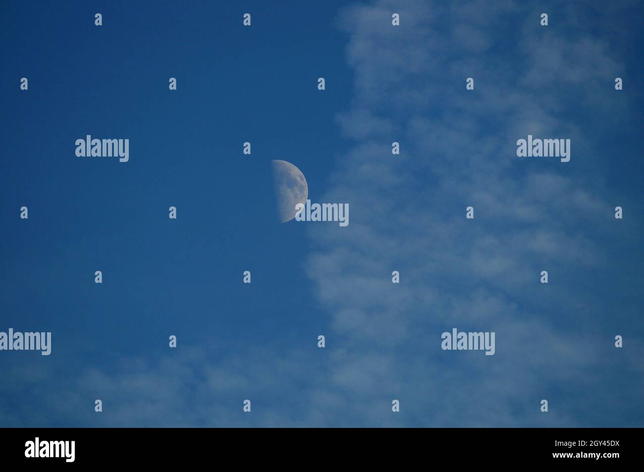 The moon in the skies Stock Photo