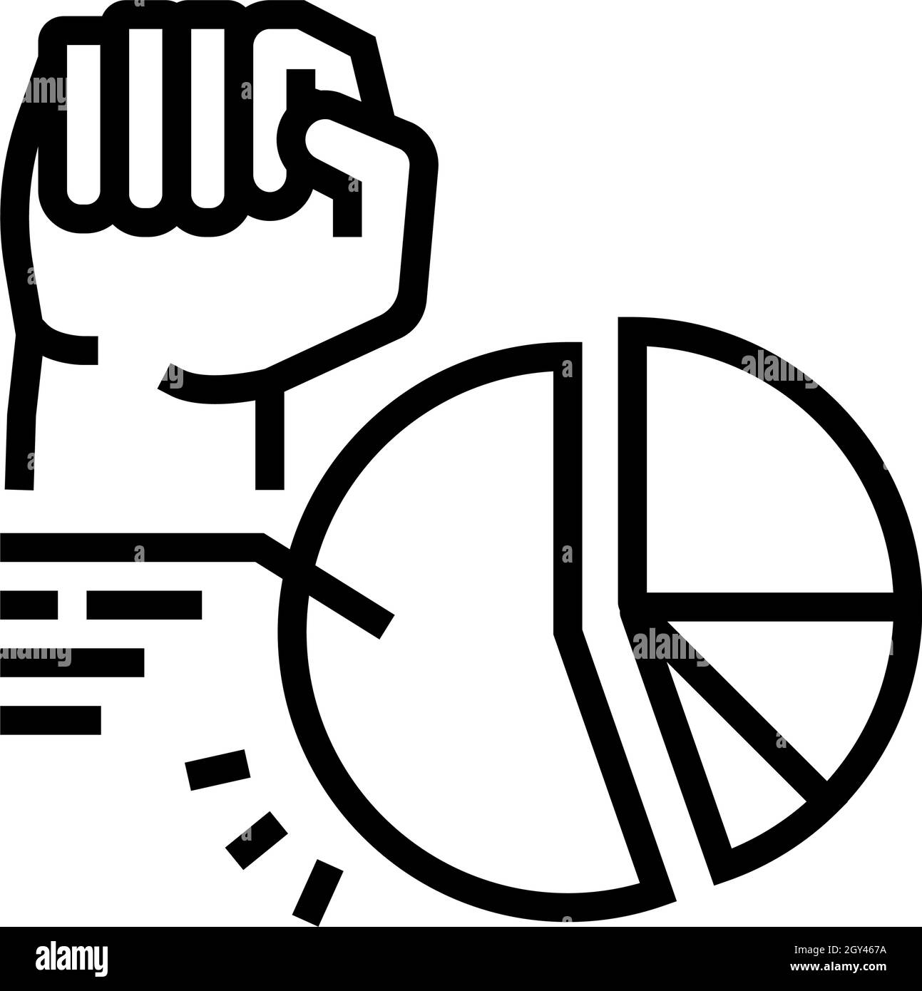 majority rule line icon vector illustration Stock Vector Image & Art ...