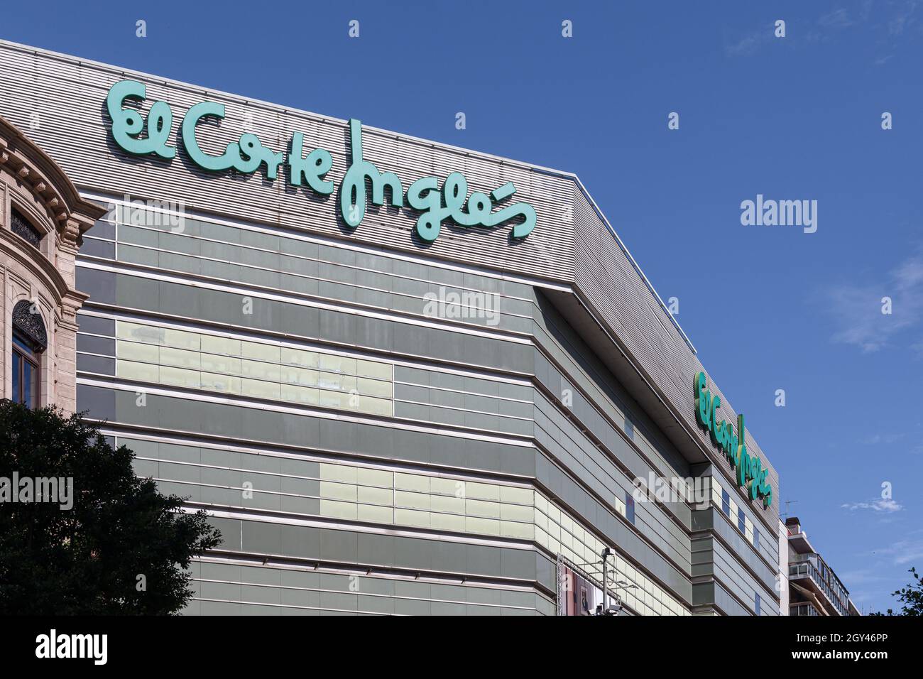 VALENCIA SPAIN OCTOBER 05 2021 El Corte Ingles Is A Spanish valencia-spain-october-05-2021-el-corte-ingles-is-a-spanish