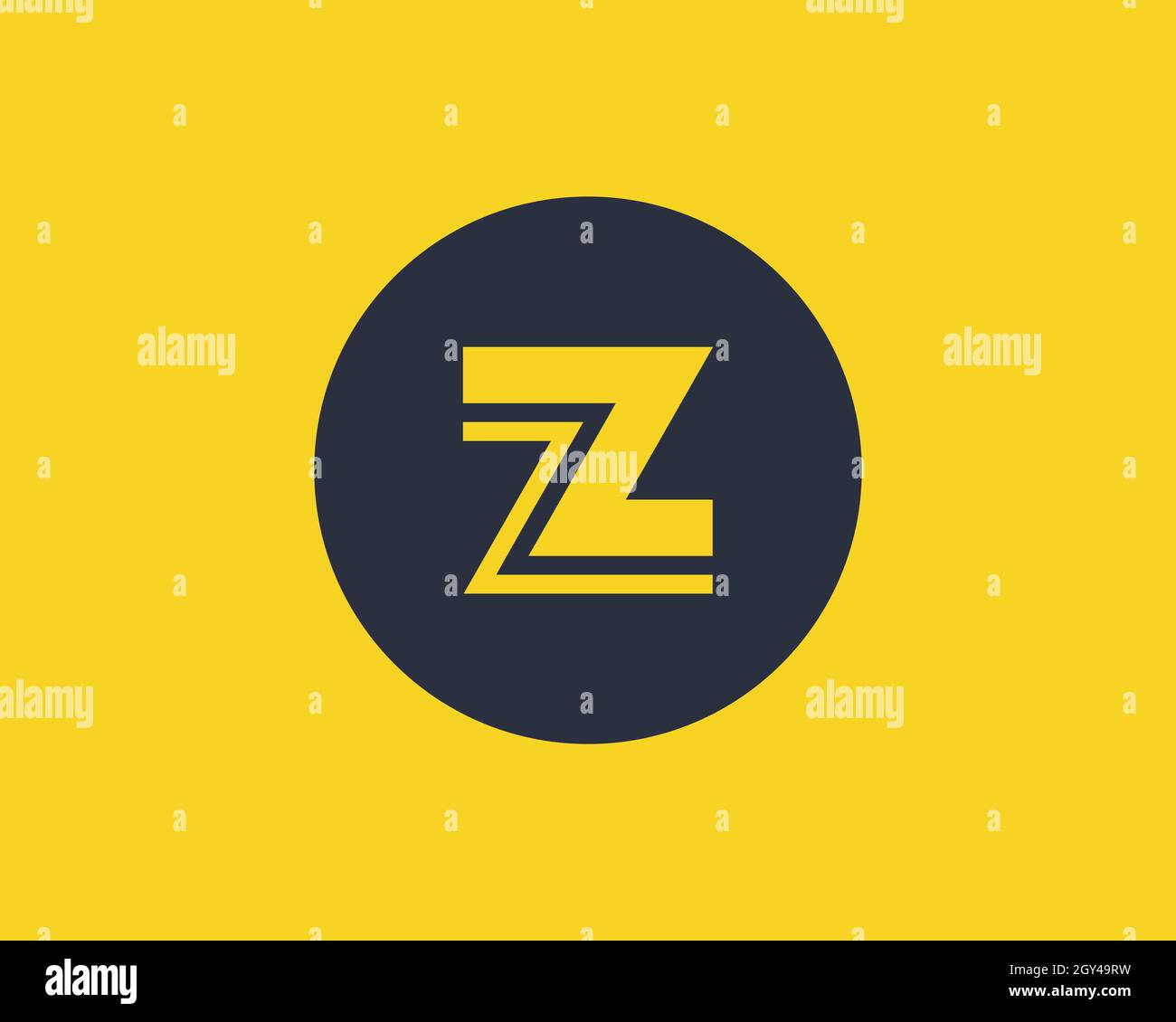 Letter Z line art logo design initial concept vector. Letter Z in a