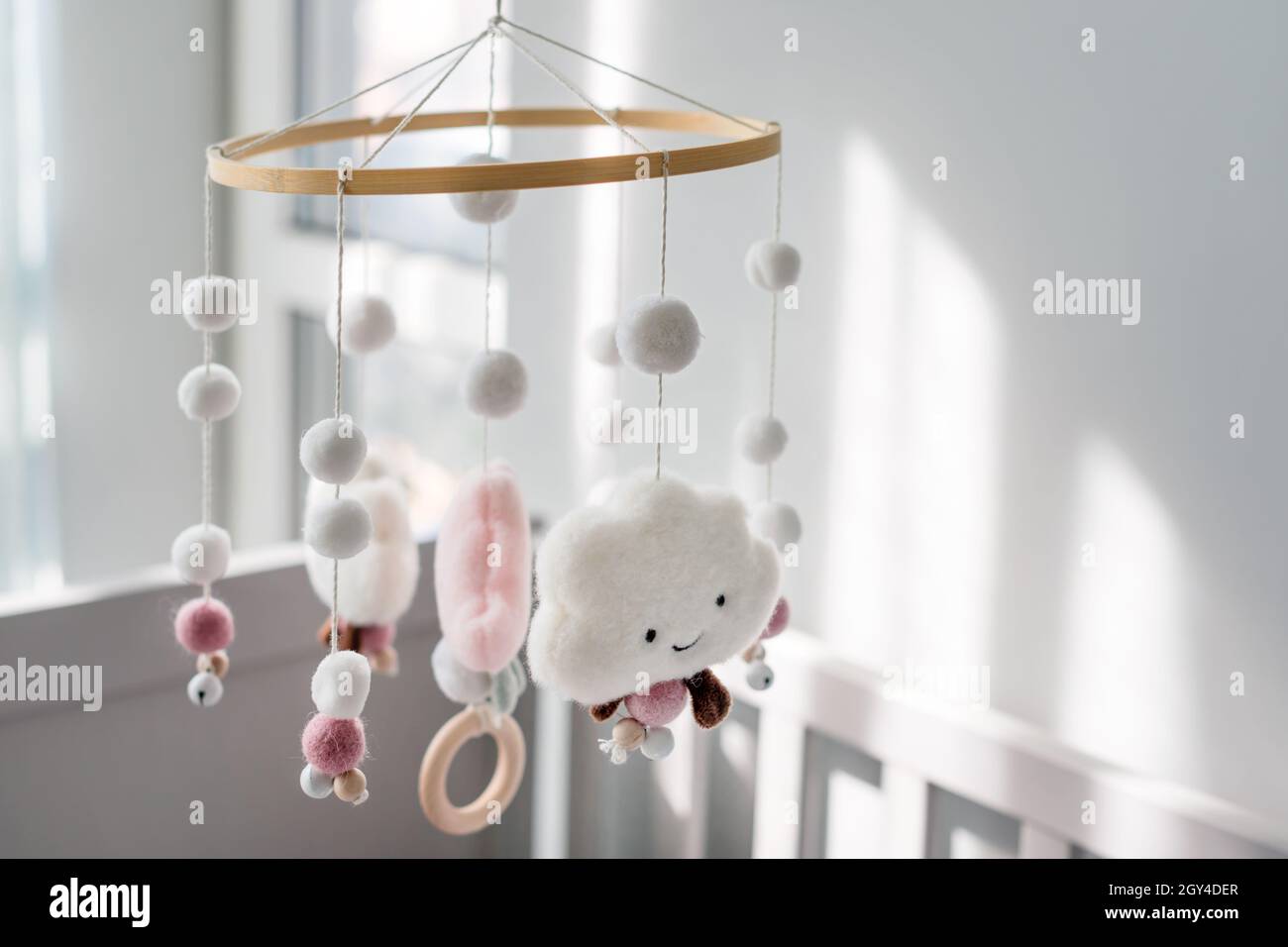 Cloud Baby Mobile Wooden Mobile