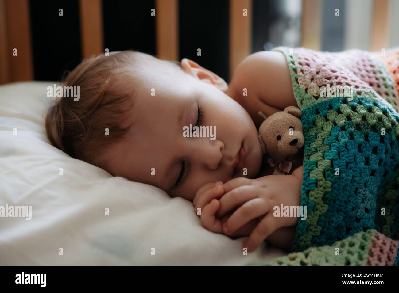 One year old blanket in crib sale