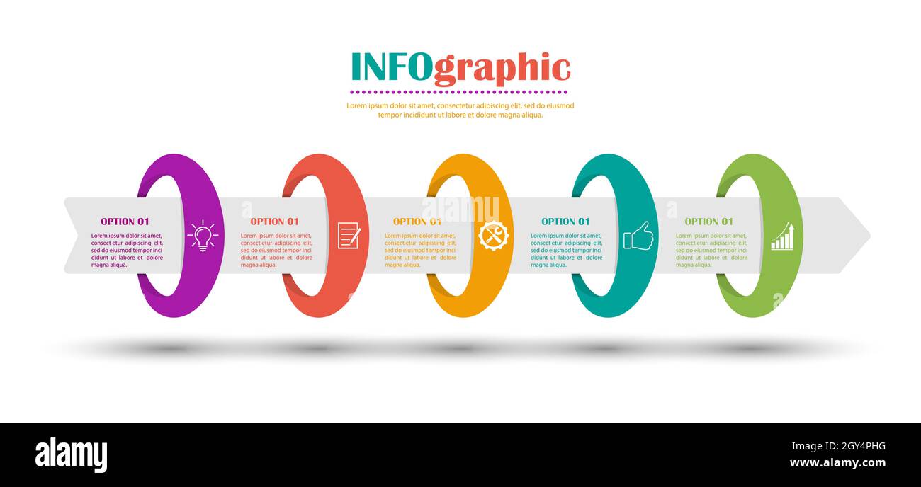 Infographic Diagram Of The Process. 5 Steps Of Options To Achieve ...