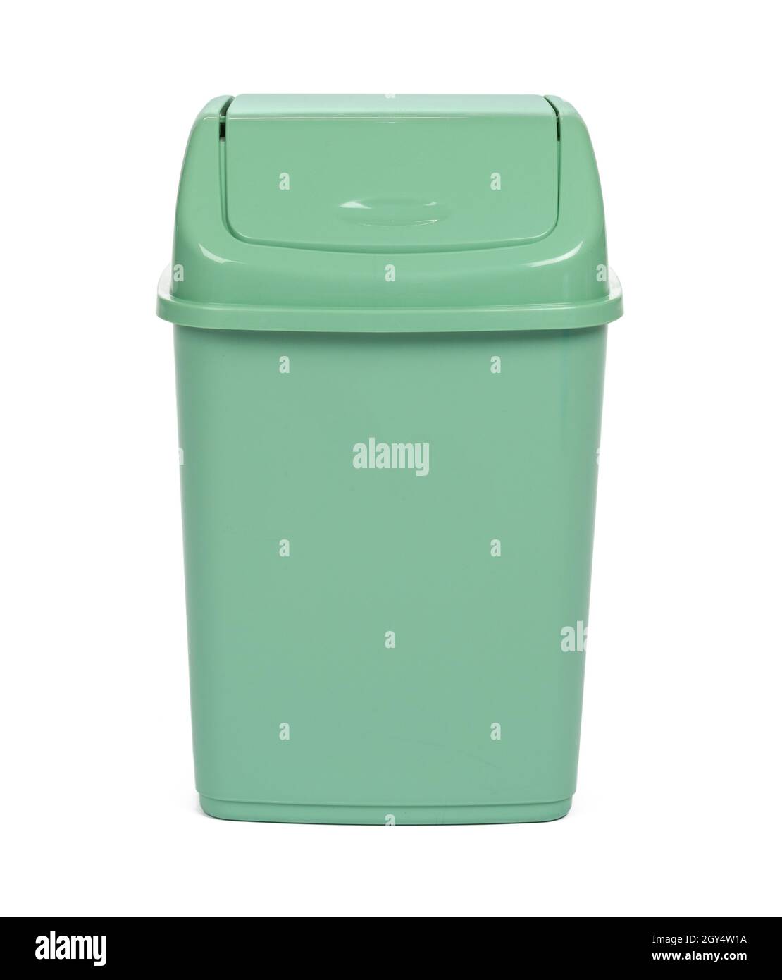 plastic waste bin isolated on white background Stock Photo - Alamy