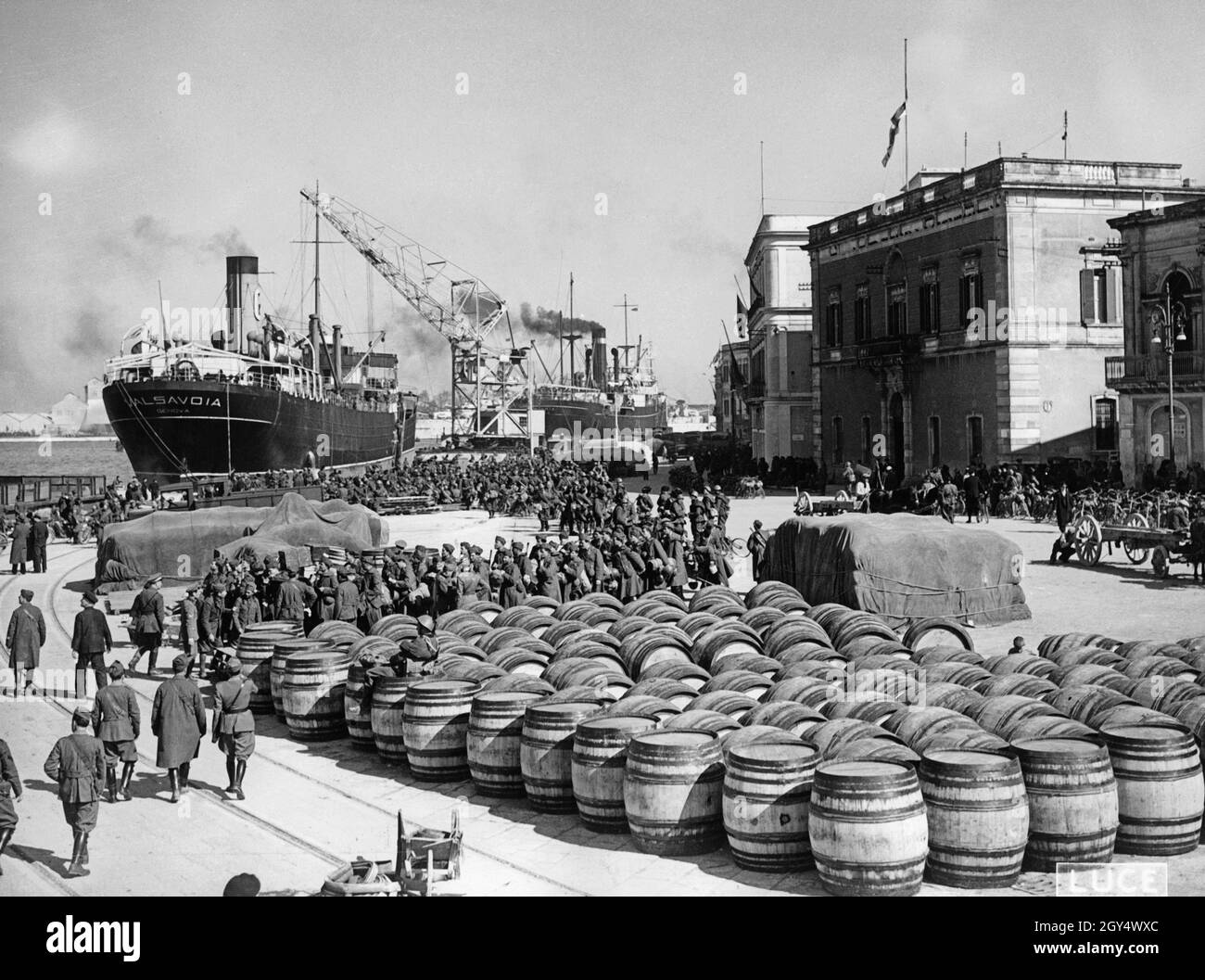 "In early April 1939, the Italian army occupied Albania. On April 7, the offensive began with