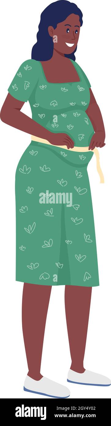 Expecting Mother Vector Black maternal health Stock Vector Images - Alamy
