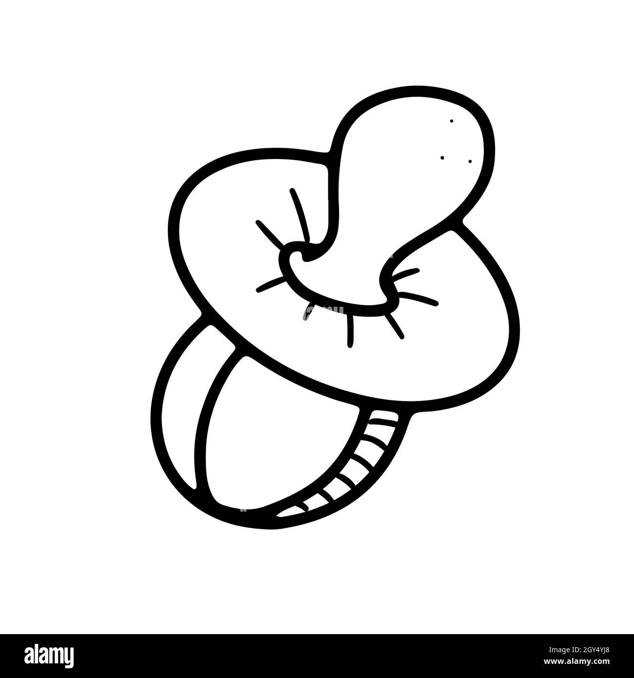 Baby pacifier vector illustration isolated on white background Stock