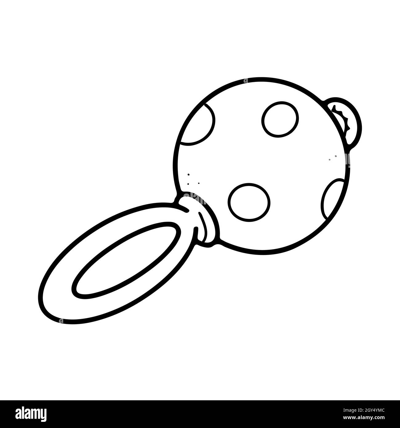 Black and sale white baby rattle