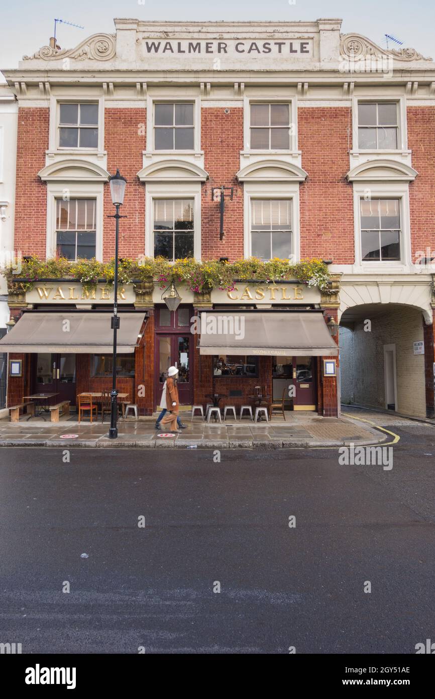 Walmer Castle public house, Ledbury Road, London, W11, England, UK Stock Photo Alamy
