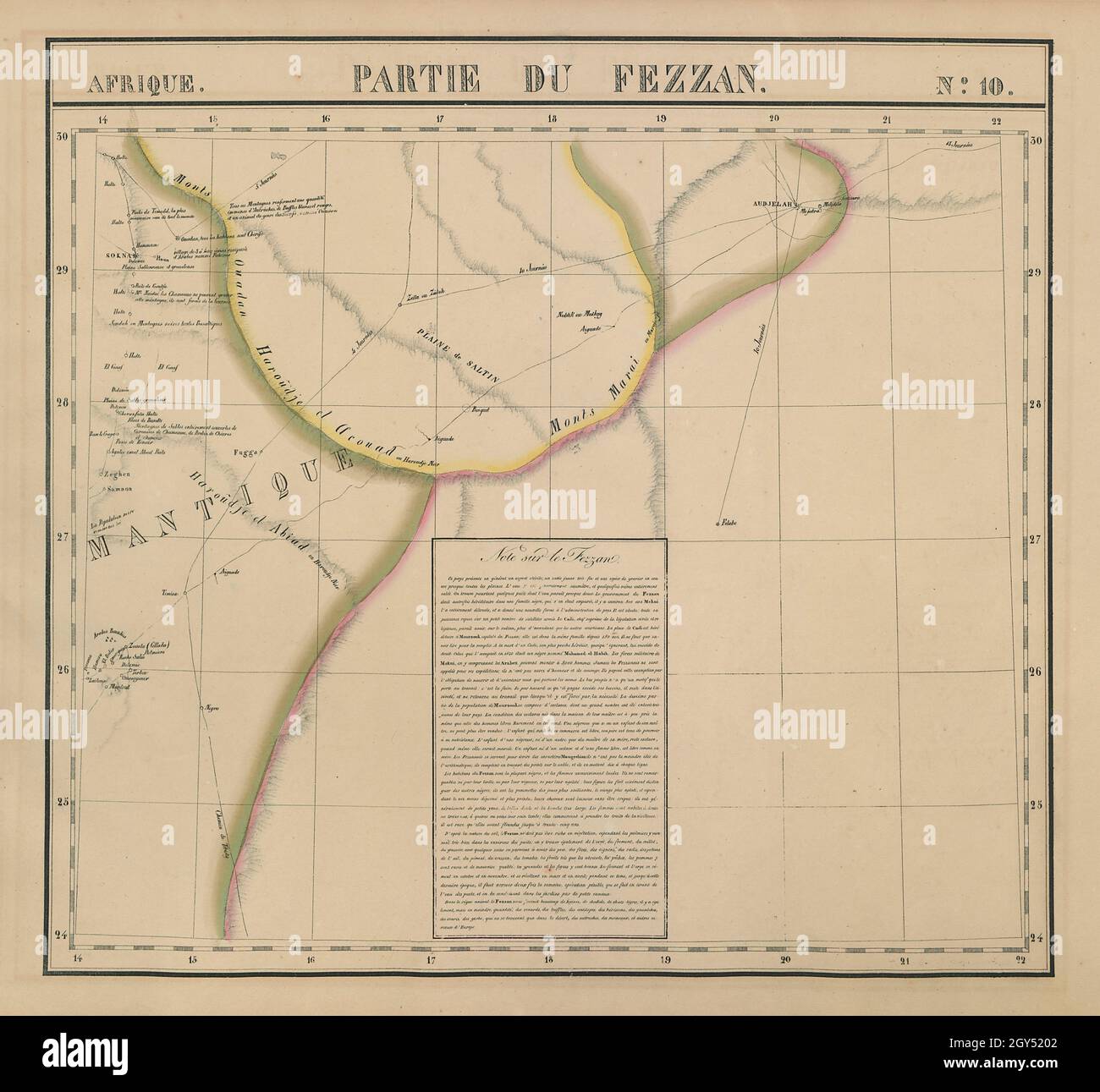 Sahara desert map antique hi-res stock photography and images - Alamy