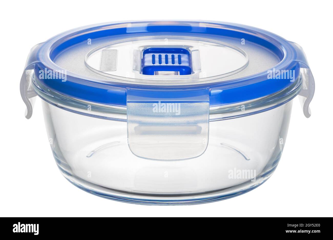 Glass container with lid isolated on white background Stock Photo Alamy