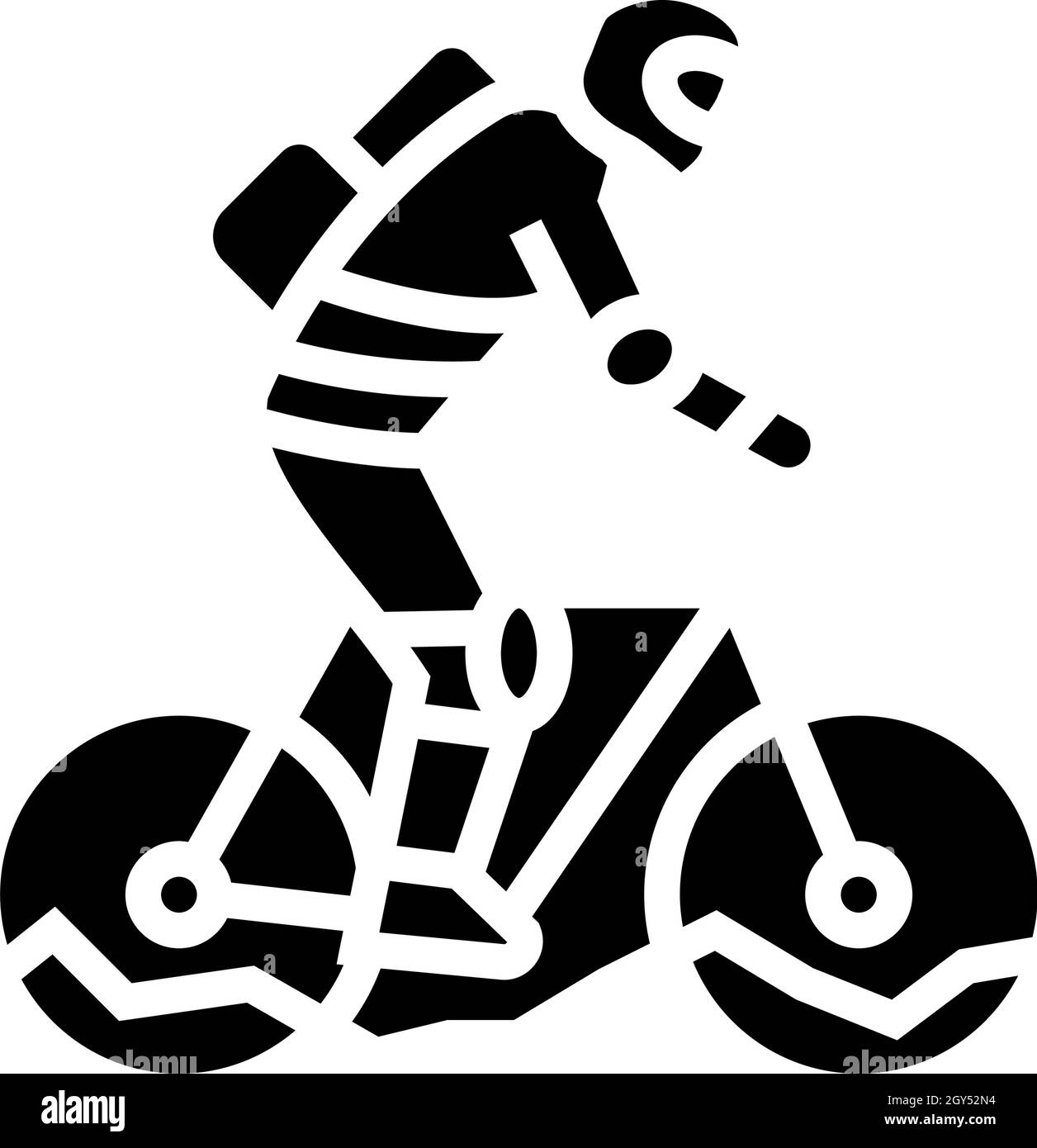 Male female couple mountain bike Stock Vector Images - Alamy