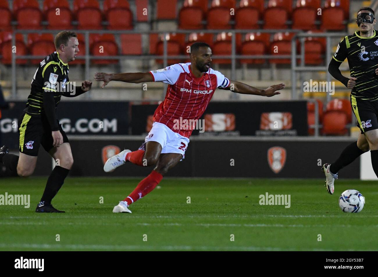 Rotherham's captain, Michael Ihiekwe.Picture: Liam Ford/AHPIX LTD, Football, EFL, Papa Johns Trophy, Rotherham United v Scunthorpe United, AESSEAL New Stock Photo