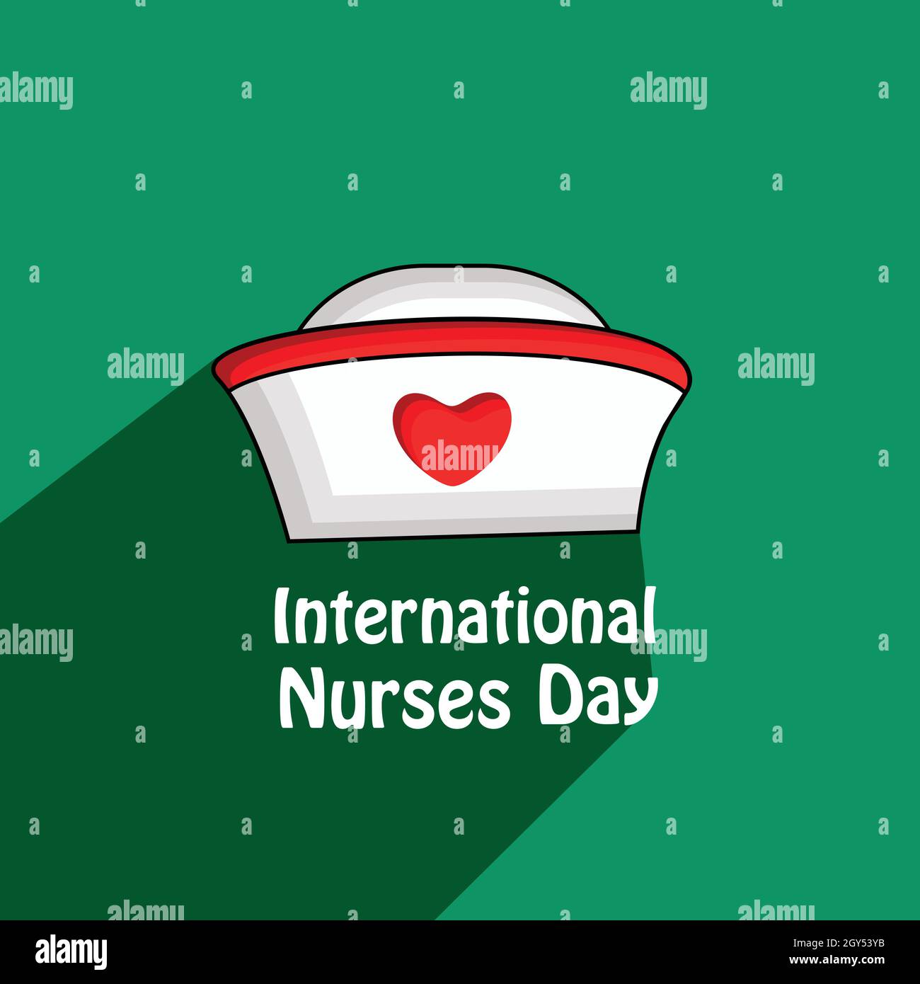 International nurse day text Stock Vector Images Alamy