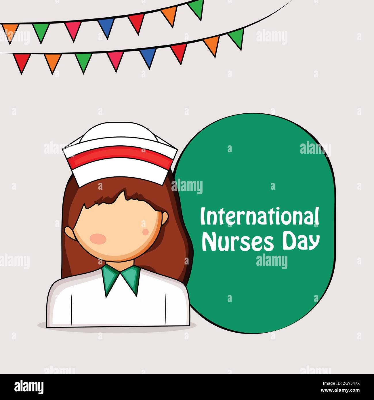 International nurses day background Stock Vector