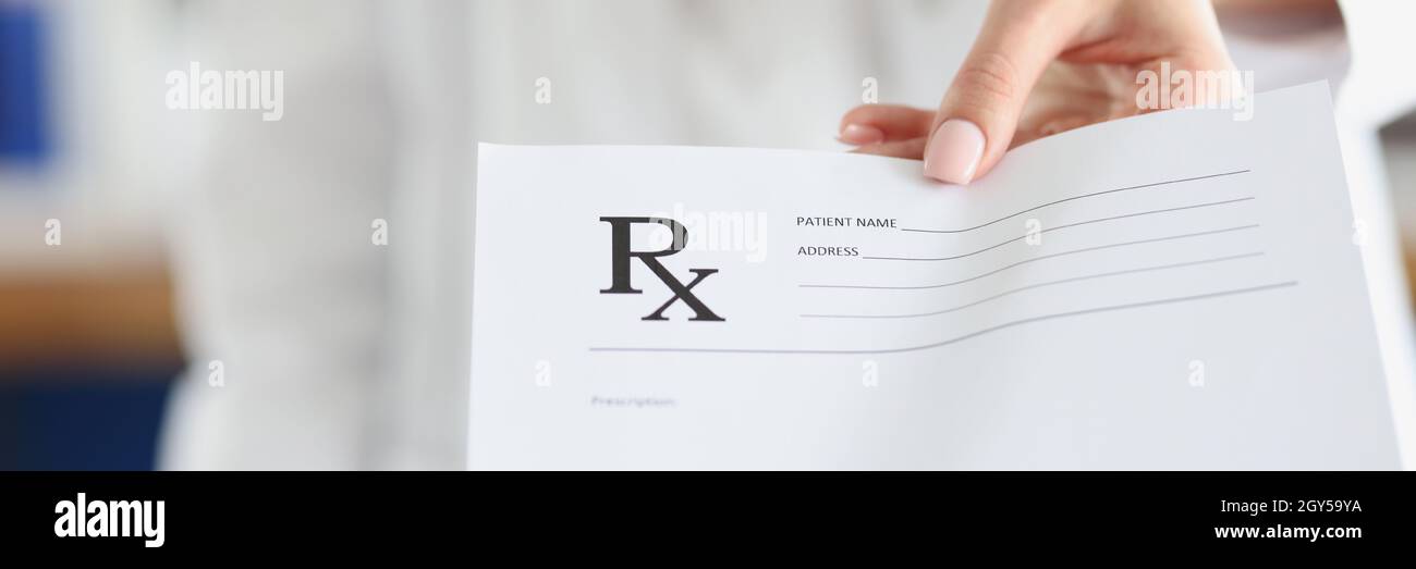 Prescription form hi-res stock photography and images - Alamy